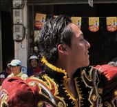 Lively guy dancing in Riobamba Carnival parade: by valpro, Views[325]