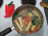 Stock simmering on stove.: by vancouverfoodgeek, Views[215]