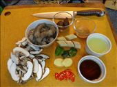 More soup ingredients such as shiitakes, prawns, chiles and lemongrass.: by vancouverfoodgeek, Views[232]