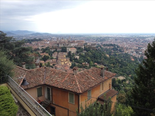 View of Bergamo from San Vigilio