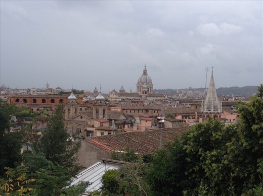 Wandering the streets of Rome.