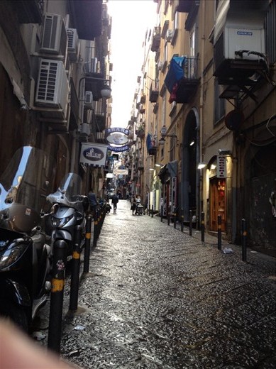 Street in Naples.
