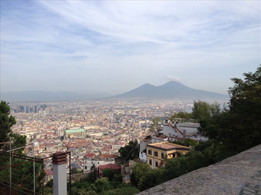 View of Naples & Mt. Vesuvius