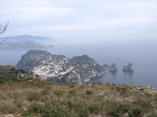 View from the top of Capri