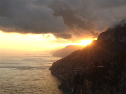 Sunset seen from Nocelle.