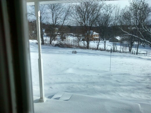 The view at home currently- BRR!