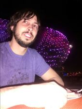 Joe looking jet lagged but loving his view. Food was amazing as well.: by veganliesa, Views[225]