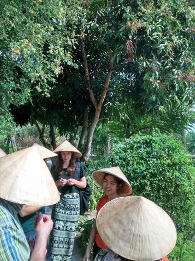 Tour of the farm before cooking class