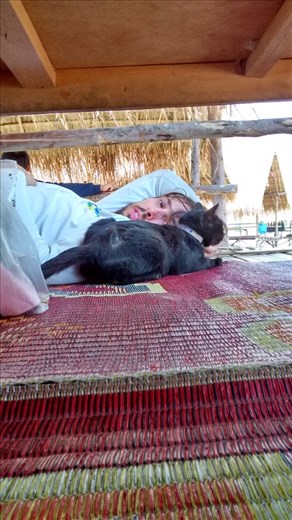 Joe found a replacement for Philbert in our hut thing next to the lake