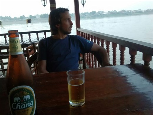 Last dinner in Nong khai. Dinner on the mekong.