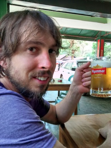 Kawkreik lunch at Lucky #7
The first draft beer we've had in a month. Cost 50 cents (USD)