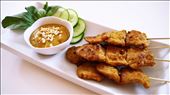 Indonesian Vegan Satay with Peanut Sauce using a large-size TVP. : by vegiterra, Views[959]
