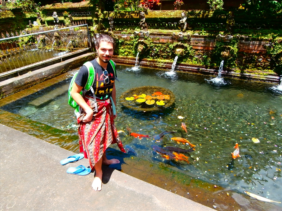 At Sabatu Temple, Bali.