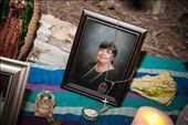 Nonni's photo (and her glass salt cellar) on an altar at my wedding last fall.: by veronica_m, Views[364]