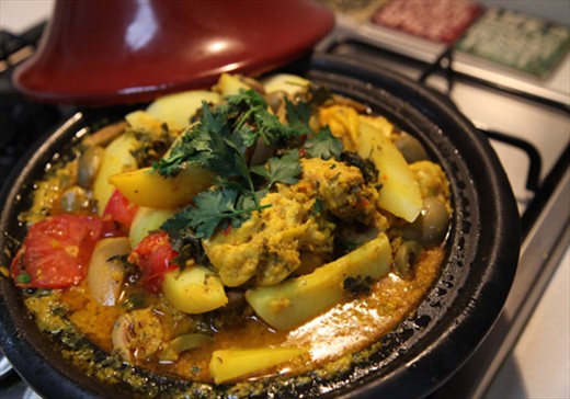 My chicken tagine at home