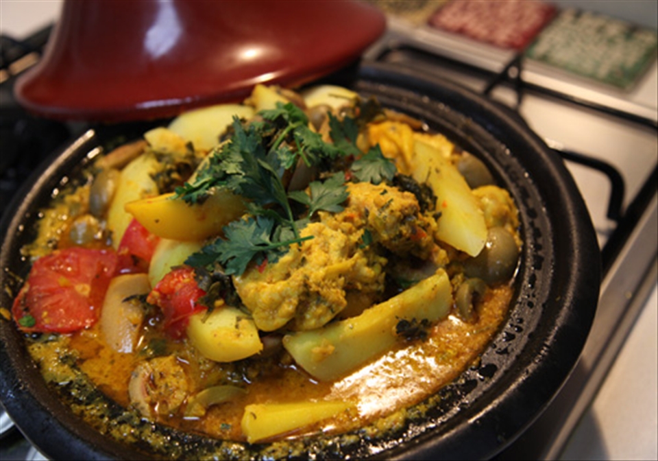 My chicken tagine at home