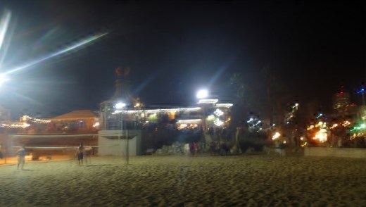 Volleyball by night, it's all fair game here in LA!