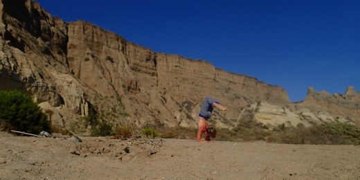 Yep held this handstand for the 12sec auto timer......proud of myself!!