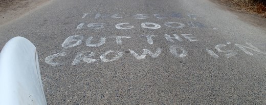 Someone else agrees that its pretty damn crowded!