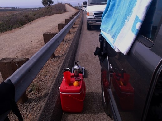 Breakfast in progress