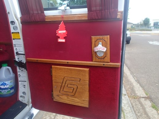 The back door has bottle open built in!