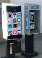 Whats that you´d like to use the phone.....unlucky its been yarn bombed: by vickey84, Views[164]