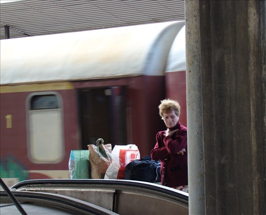 In the station you meet people with different stories-Woman waiting for somebody