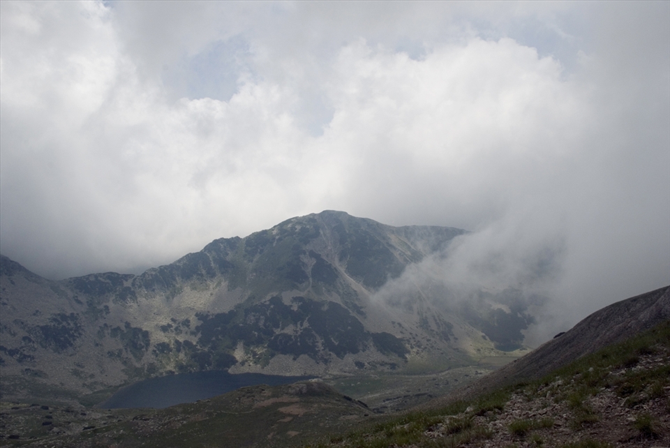 View from Peak Vihren,Pirin National Park,Bulgaria

Human expression in the form of signs can also be distinguished in this image.
