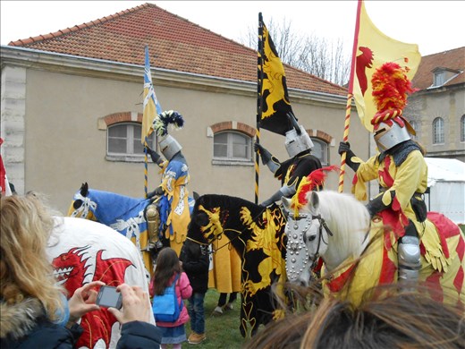 Medieval day in a Paris's castle