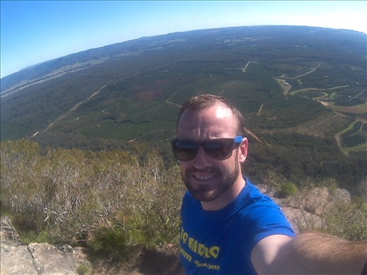 Atop of Mt Beerwah,North of Brisbane,Exceptionally clear day