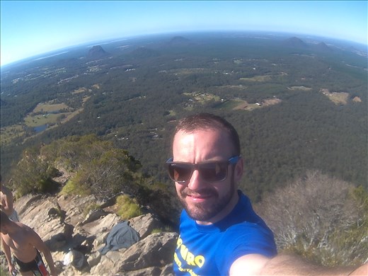 Atop of Mt Beerwah,North of Brisbane,Exceptionally clear day