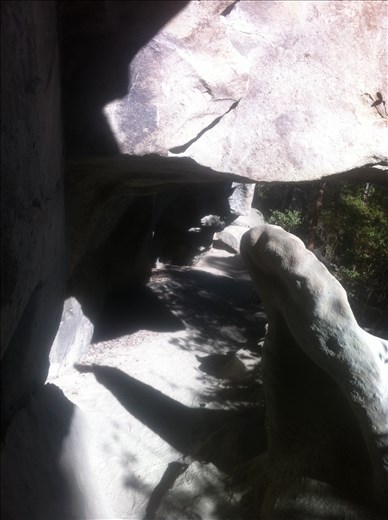 some of the crevasses and rock holes u need to navigate through at Glasshouse 