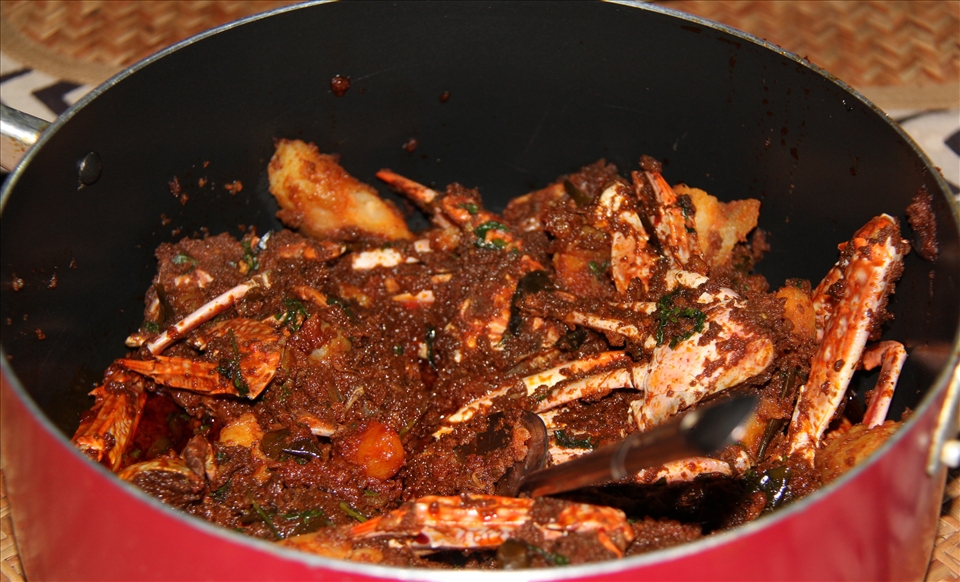 Fiery Crab and Porcini Sukka 