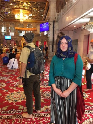 Inside the Sikh temple