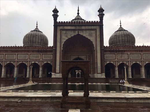 Inside the mosque