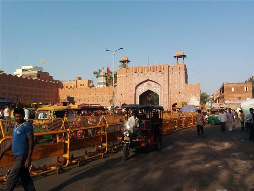 One of the gates into the Pink City