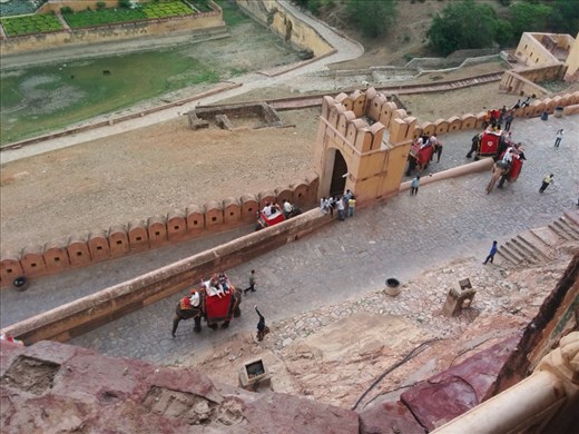 The view from the second section