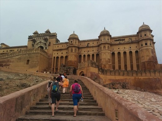 Traipsing up the stairs...