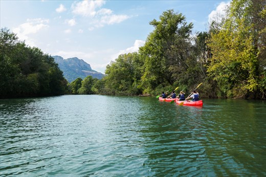 Canoë sur l'Argens, France