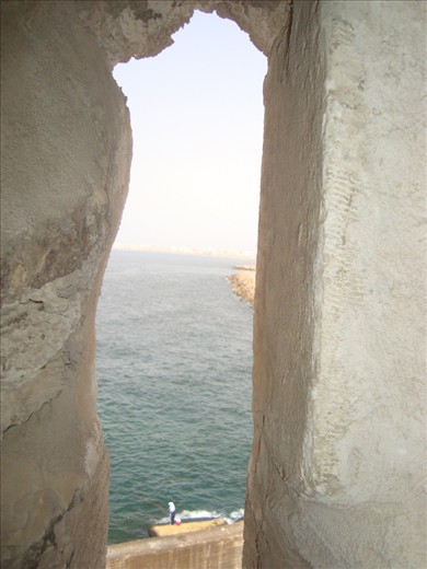 Bey Citadel in Alexandria This castle is located at the end of the island of Pharos maximum west of Alexandria.And constructed in place of Mannar Alexandria old demolished in 702 AH after the devastating earthquake that occurred during the reign of Sultan al-Nasir Muhammad. The Sultan began Ashraf Abu-Nasr Qaitbay building this castle in the year 882 AH and finished construction year 884 AH

And this castle takes the form of box covers an area of 150 m * 130 m surrounded by sea on three sides.
Bey Citadel in Alexandria is one of the most important castles on the coast of the Mediterranean Sea has cared sultans and the rulers of Egypt over historical times, Bey Citadel was built on an area of ​​17550 square meters.