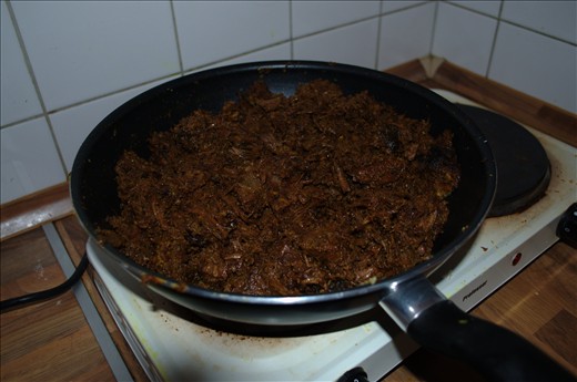 Rendang is ready. Have a nice meal!
