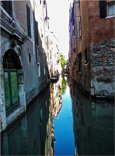 Venice: the canal behind my house. July 7,2014