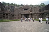 Cave No 16, a 7th century Shiv Temple, cot out from a single rock.: by vivek, Views[98]