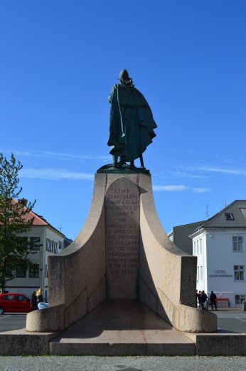 Leifer Eiricsson, Son of Iceland, Discoverer of Vinland (The United States of America) to the people of Iceland on the one thousand anniversary of thee Althing. AD 1930