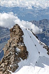 Ascend to Corno Nero(4432) most beautiful panoramic view in whole Monte Rosa. It is also  rummored that it is most photogenic peak in the whole massive.: by vojtikk, Views[1347]
