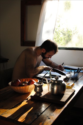 Drawing in his free time.

To see JPM's art: http://www.behance.net/juanpmassa