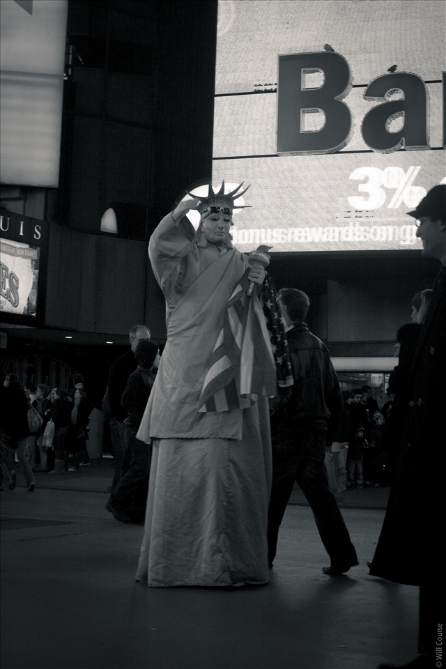 Lady Liberty, Imitators welcome. 