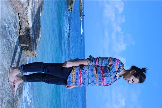 Standing before the sea