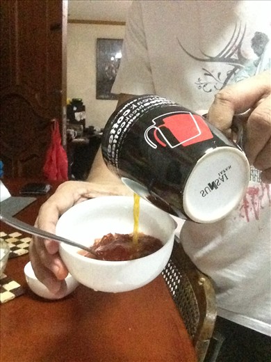 finely chopped chili with vinegar and salt mixing with orange juice