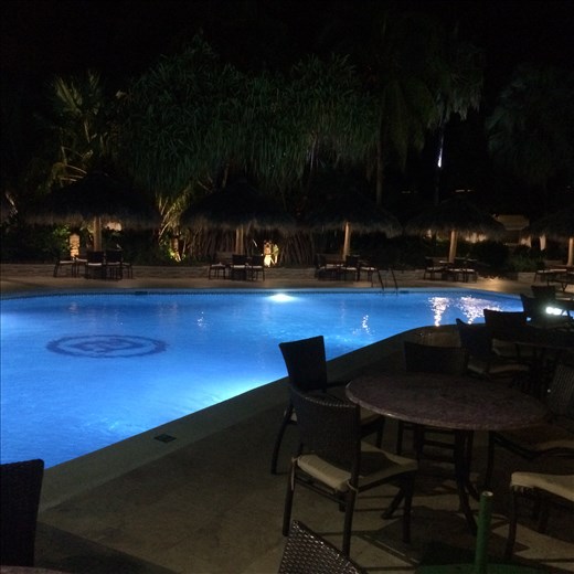 Hotel pool in Managua